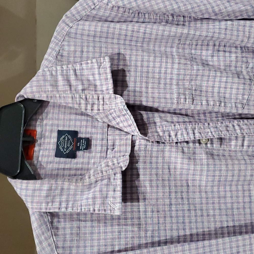 Men's St John's Bay Short Sleeve Button-down Casual Shirt Size XXL